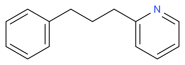 2-(3-phenylpropyl)pyridine_分子结构_CAS_2110-18-1