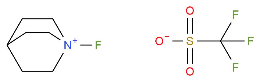 1-fluoro-1-azabicyclo[2.2.2]octan-1-ium trifluoromethanesulfonate_分子结构_CAS_10757-83-5