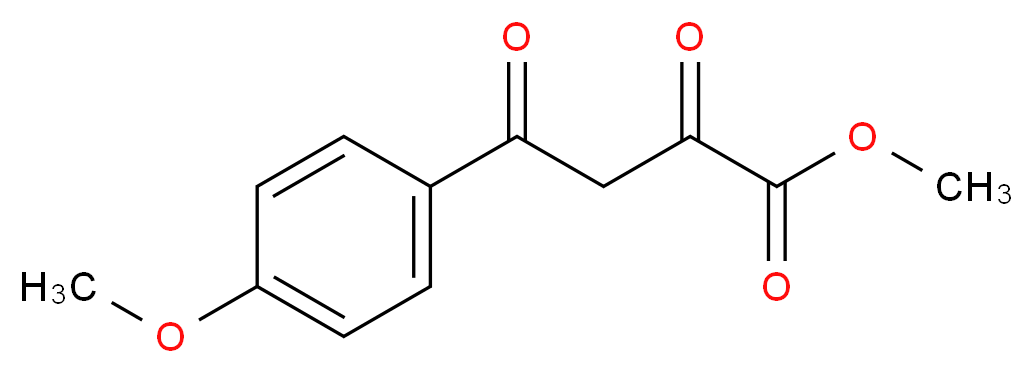 methyl 4-(4-methoxyphenyl)-2,4-dioxobutanoate_分子结构_CAS_39757-31-8