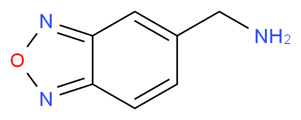 2,1,3-benzoxadiazol-5-ylmethanamine_分子结构_CAS_321330-19-2