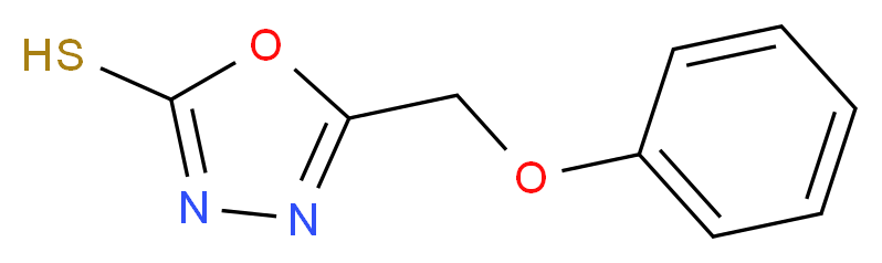 5-(phenoxymethyl)-1,3,4-oxadiazole-2-thiol_分子结构_CAS_74228-33-4