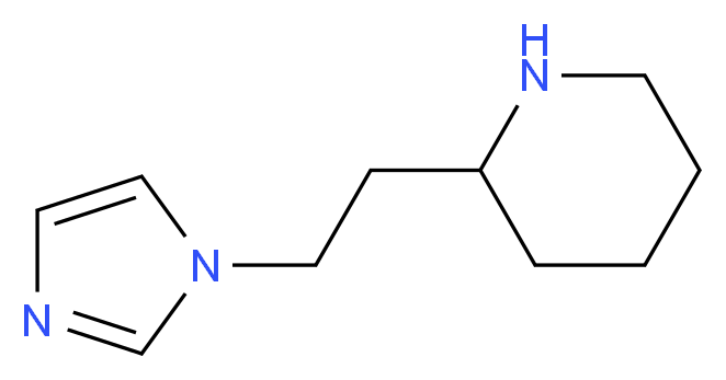 2-[2-(1H-imidazol-1-yl)ethyl]piperidine_分子结构_CAS_278789-09-6