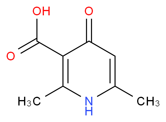 2,6-dimethyl-4-oxo-1,4-dihydropyridine-3-carboxylic acid_分子结构_CAS_52403-25-5