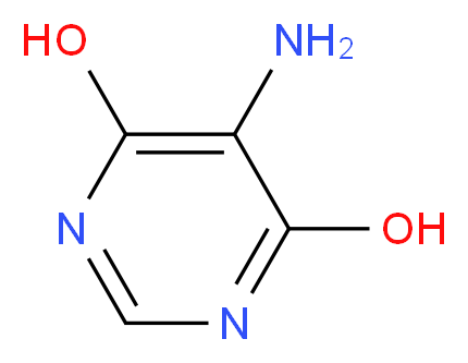 5-aminopyrimidine-4,6-diol_分子结构_CAS_69340-97-2