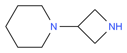 1-(azetidin-3-yl)piperidine_分子结构_CAS_138022-86-3