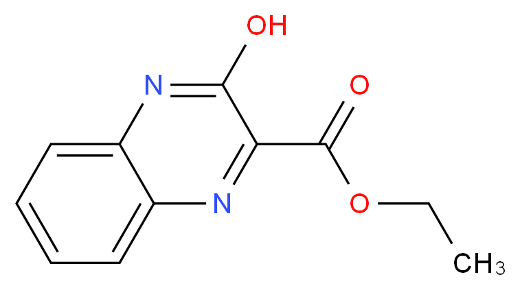 Ethyl 3-hydroxyquinoxaline-2-carboxylate_分子结构_CAS_)