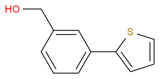 [3-(thiophen-2-yl)phenyl]methanol_分子结构_CAS_103669-00-7