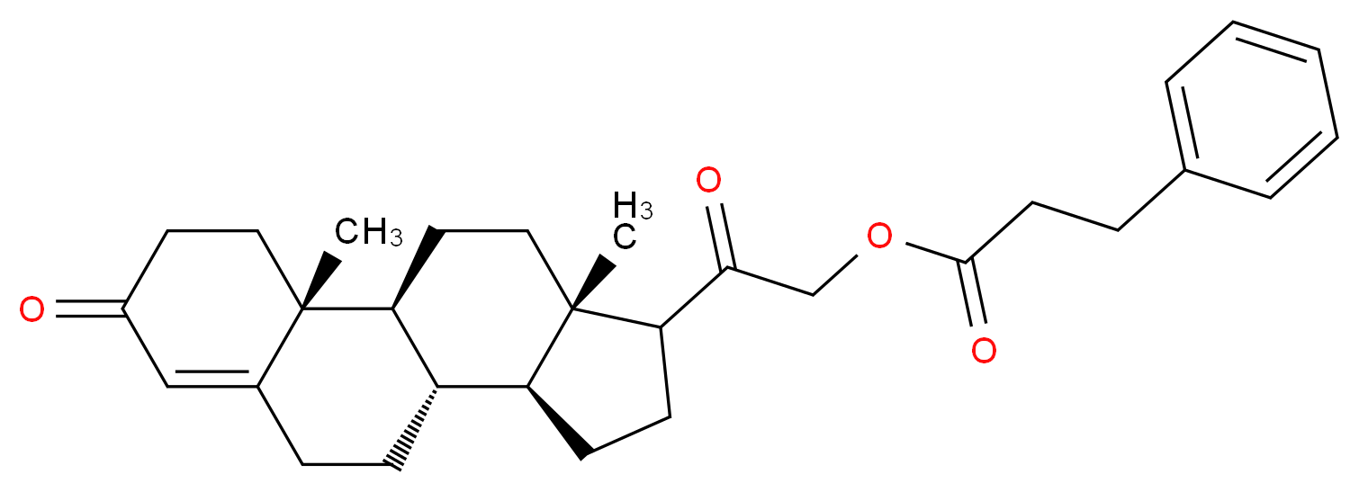 Cortexone phenylpropionate_分子结构_CAS_14007-50-2)