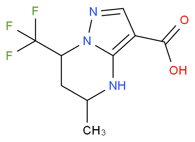 5-Methyl-7-trifluoromethyl-4,5,6,7-tetrahydro-pyrazolo[1,5-a]pyrimidine-3-carboxylic acid_分子结构_CAS_)