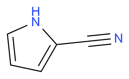 吡咯-2-腈_分子结构_CAS_4513-94-4)