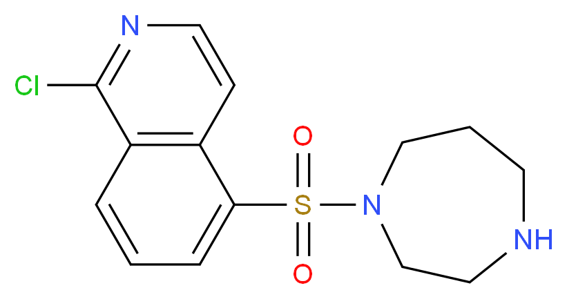 1-(1-Chloro-5-isoquinolinesulfonyl)homopiperazine_分子结构_CAS_105628-70-4)