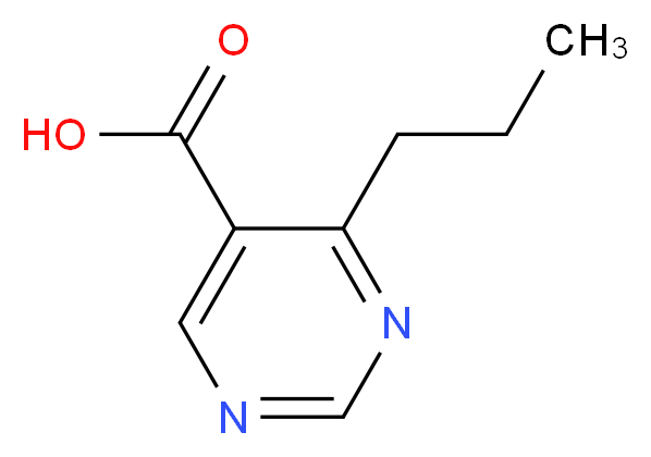 4-propyl-5-pyrimidinecarboxylic acid_分子结构_CAS_1250812-18-0)