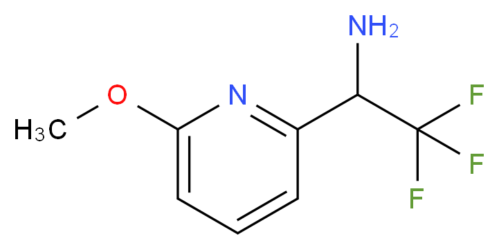 2,2,2-trifluoro-1-(6-methoxypyridin-2-yl)ethan-1-amine_分子结构_CAS_1060807-19-3