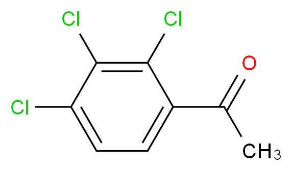 1-(2,3,4-trichlorophenyl)ethan-1-one_分子结构_CAS_13608-87-2