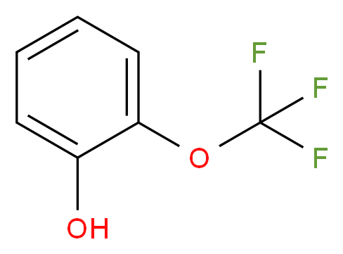 2-(Trifluorormethoxy)phenol_分子结构_CAS_32858-93-8)