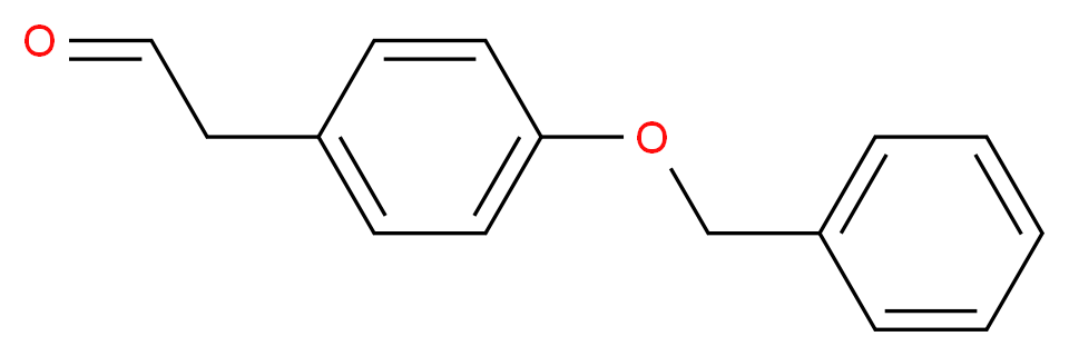 2-[4-(benzyloxy)phenyl]acetaldehyde_分子结构_CAS_40167-10-0