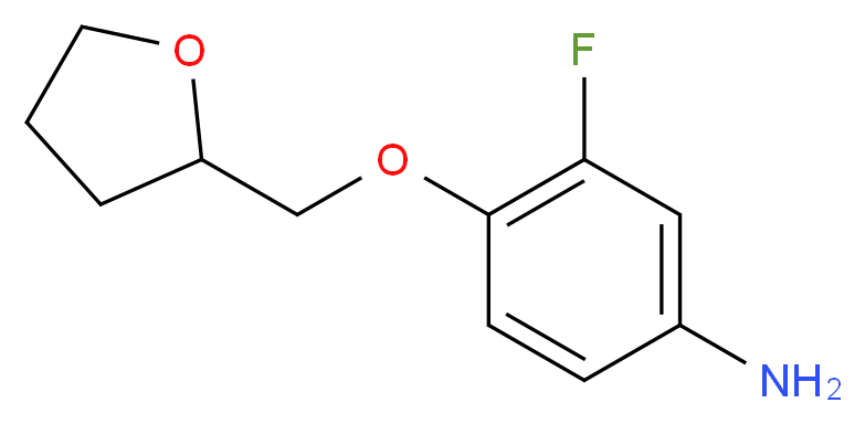 3-Fluoro-4-(tetrahydro-2-furanylmethoxy)aniline_分子结构_CAS_)