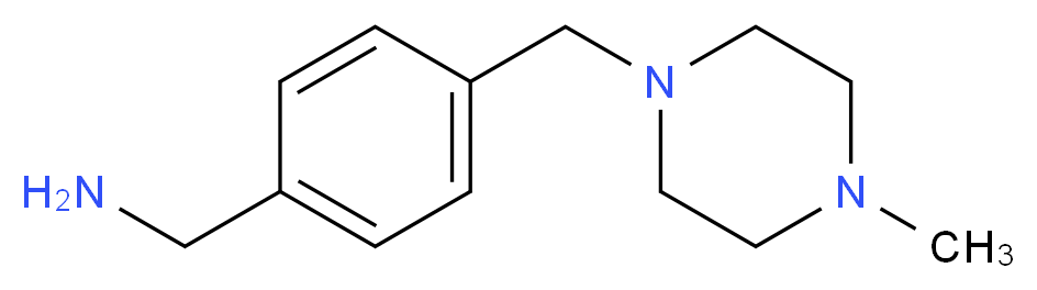 {4-[(4-Methylpiperazin-1-yl)methyl]phenyl}methylamine 97%_分子结构_CAS_515162-20-6)