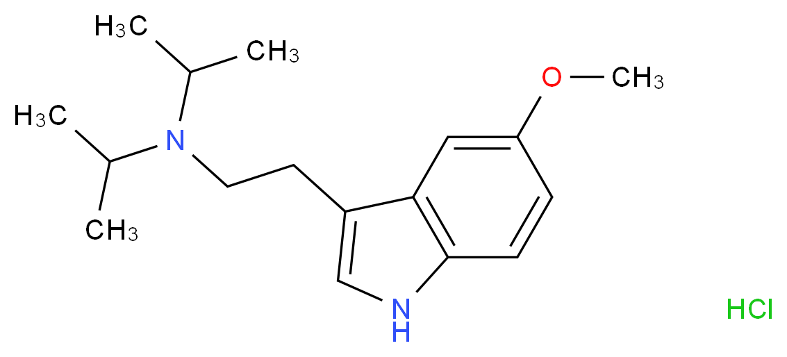 5-Methoxy-N,N-diisopropyltryptamine Hydrochloride_分子结构_CAS_2426-63-3)