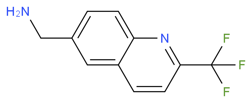 [2-(TRIFLUOROMETHYL)QUINOLIN-6-YL]METHYLAMINE_分子结构_CAS_)