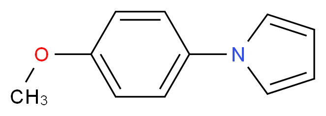 1-(4-methoxyphenyl)-1H-pyrrole_分子结构_CAS_5145-71-1