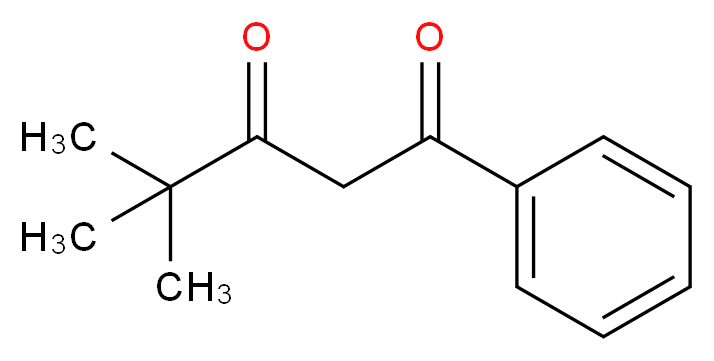 4,4-dimethyl-1-phenylpentane-1,3-dione_分子结构_CAS_13988-67-5