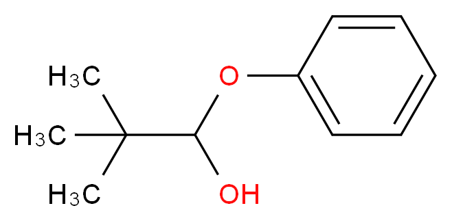 2,2-dimethyl-1-phenoxypropan-1-ol_分子结构_CAS_25013-16-5