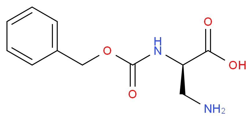 (2R)-3-amino-2-{[(benzyloxy)carbonyl]amino}propanoic acid_分子结构_CAS_62234-37-1