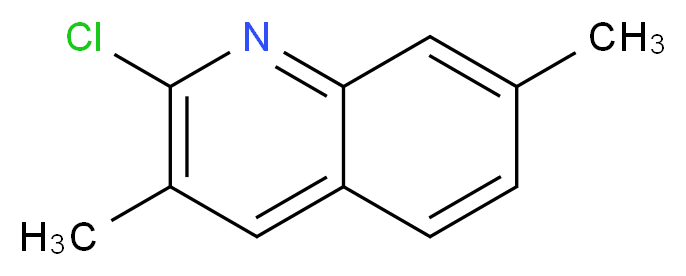 2-chloro-3,7-dimethylquinoline_分子结构_CAS_73863-46-4