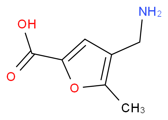 4-(aminomethyl)-5-methylfuran-2-carboxylic acid_分子结构_CAS_436088-95-8