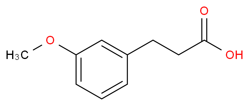 3-(3-METHOXYPHENYL)PROPIONIC ACID_分子结构_CAS_10516-71-9)