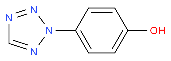 4-(2H-tetrazol-2-yl)phenol_分子结构_CAS_64001-12-3)