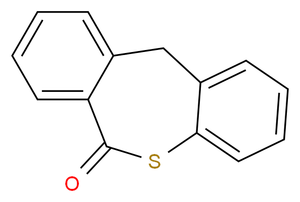 9-thiatricyclo[9.4.0.0<sup>3</sup>,<sup>8</sup>]pentadeca-1(15),3,5,7,11,13-hexaen-10-one_分子结构_CAS_1531-77-7