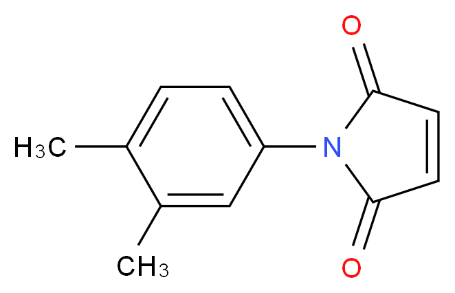 1-(3,4-Dimethylphenyl)-1H-pyrrole-2,5-dione_分子结构_CAS_)
