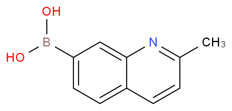 (2-methylquinolin-7-yl)boronic acid_分子结构_CAS_947304-73-6