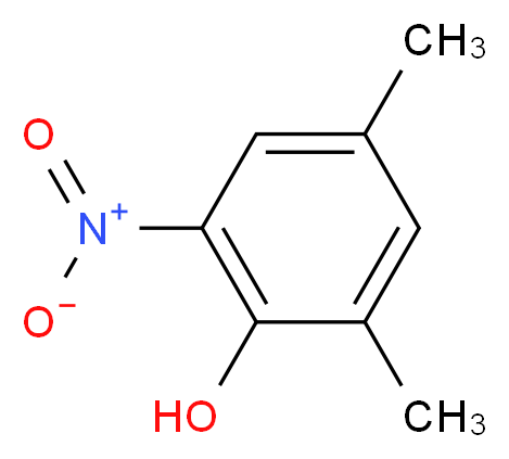 2,4-dimethyl-6-nitrophenol_分子结构_CAS_14452-34-7