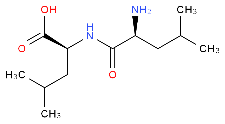 (2S)-2-[(2S)-2-amino-4-methylpentanamido]-4-methylpentanoic acid_分子结构_CAS_3303-31-9