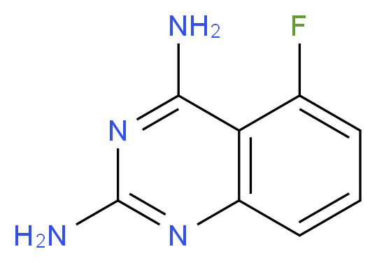 2,4-二氨基-5-氟喹唑啉_分子结构_CAS_119584-70-2)