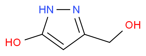 3-(HYDROXYMETHYL)-1H-PYRAZOL-5-OL_分子结构_CAS_70498-81-6)
