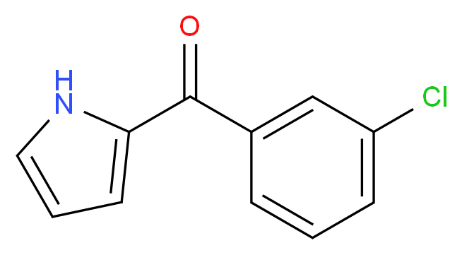 2-(3-chlorobenzoyl)-1H-pyrrole_分子结构_CAS_7697-48-5