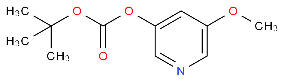 tert-butyl 5-methoxypyridin-3-yl carbonate_分子结构_CAS_1131335-38-0