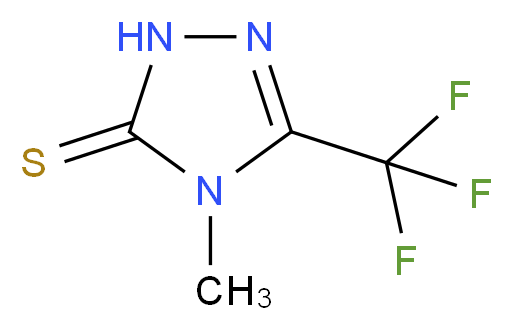 4-Methyl-5-(trifluoromethyl)-1,2,4-triazolin-3(2H)-thione_分子结构_CAS_30682-81-6)