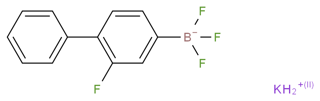 三氟(2-氟-4-双苯基)硼酸钾_分子结构_CAS_850623-57-3)
