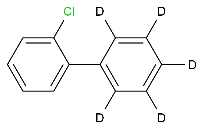 1-(2-chlorophenyl)(<sup>2</sup>H<sub>5</sub>)benzene_分子结构_CAS_51624-35-2