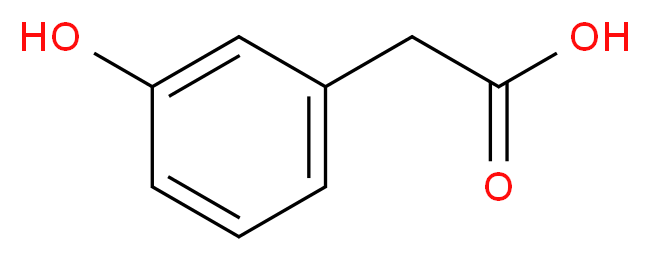 2-(3-hydroxyphenyl)acetic acid_分子结构_CAS_621-37-4