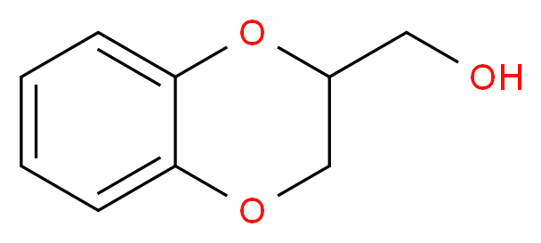 2-羟基甲基-1,4-苯并二恶烷_分子结构_CAS_3663-82-9)