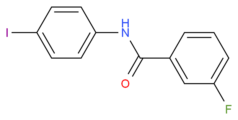 3-fluoro-N-(4-iodophenyl)benzamide_分子结构_CAS_304882-37-9)