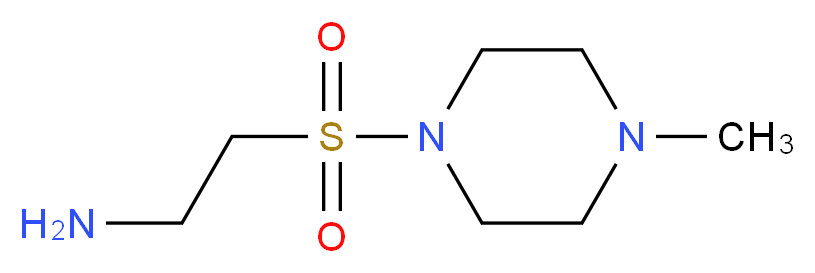 2-[(4-methylpiperazin-1-yl)sulfonyl]ethan-1-amine_分子结构_CAS_36241-57-3