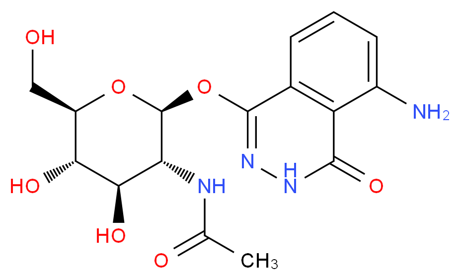 2-Aminophthalylhydrazido-N-acetyl-β-D-glucosaminide_分子结构_CAS_128879-80-1)