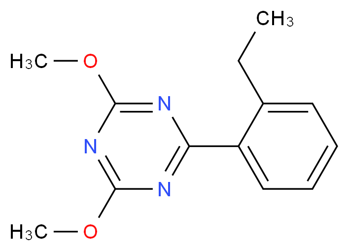 2-(2-ethylphenyl)-4,6-dimethoxy-1,3,5-triazine_分子结构_CAS_)